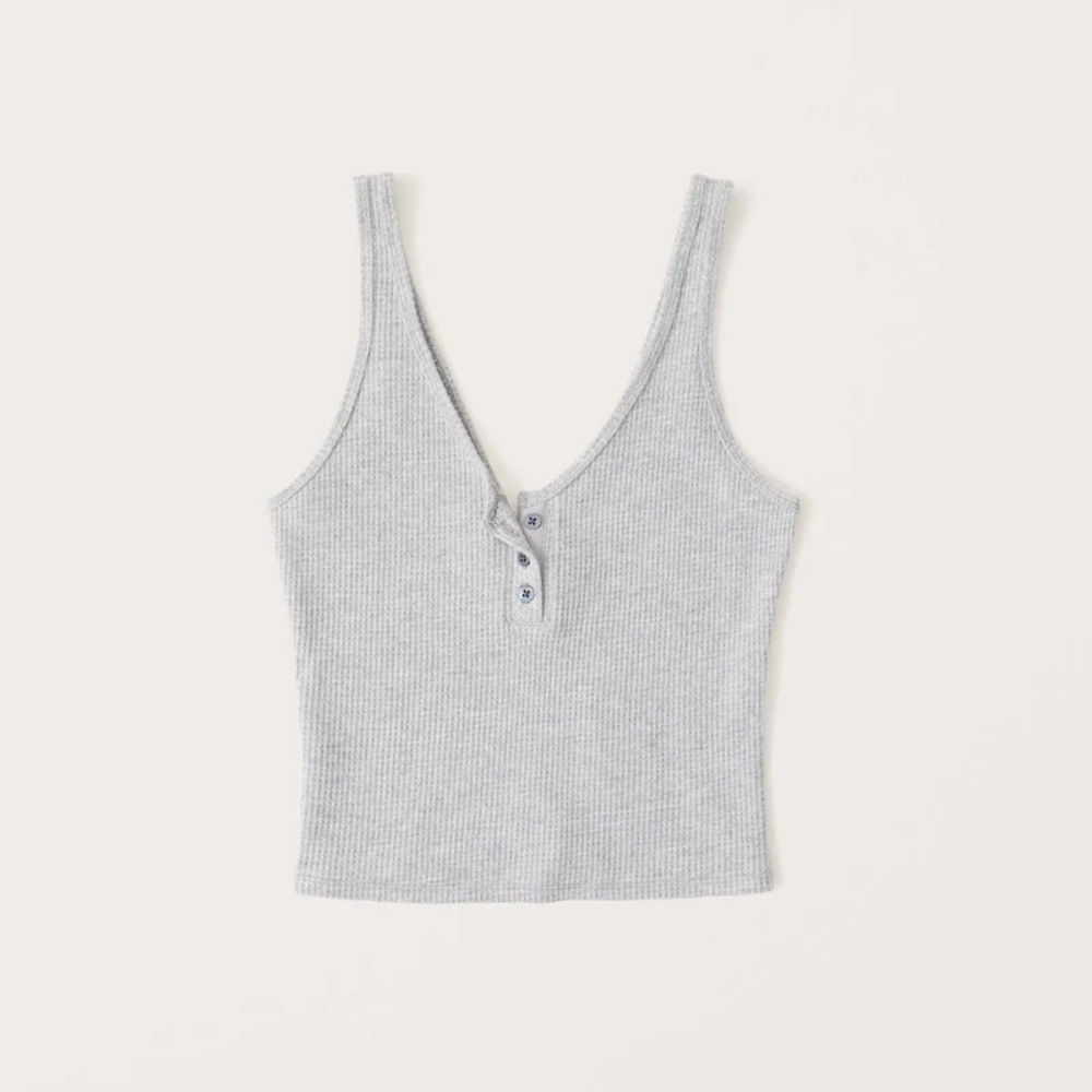 Abercrombie Waffle Henley Cami